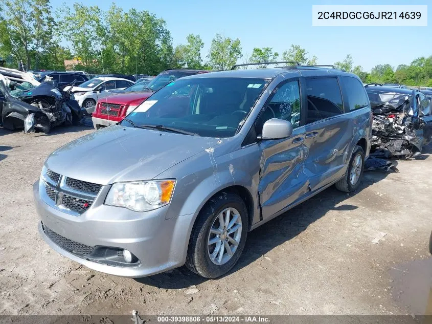 2018 Dodge Grand Caravan Sxt VIN: 2C4RDGCG6JR214639 Lot: 39398806