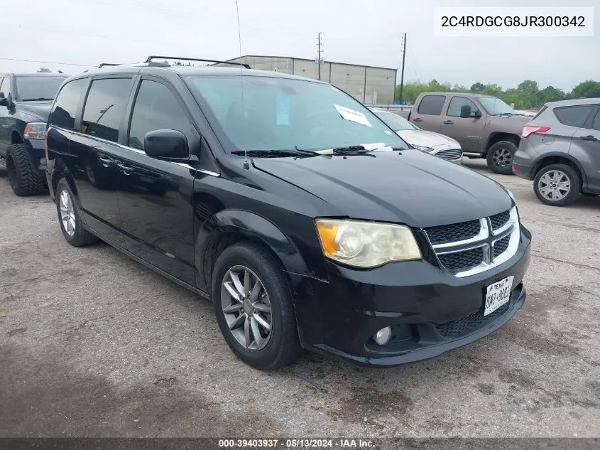 2018 Dodge Grand Caravan Sxt VIN: 2C4RDGCG8JR300342 Lot: 39403937