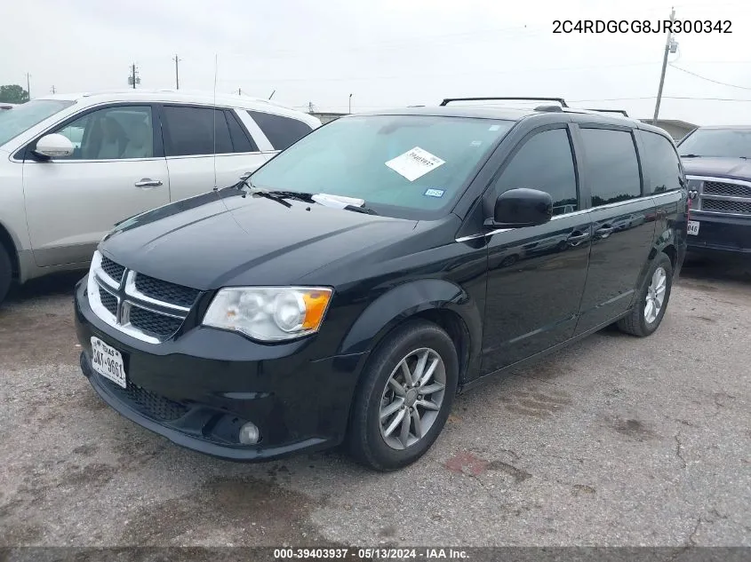 2018 Dodge Grand Caravan Sxt VIN: 2C4RDGCG8JR300342 Lot: 39403937