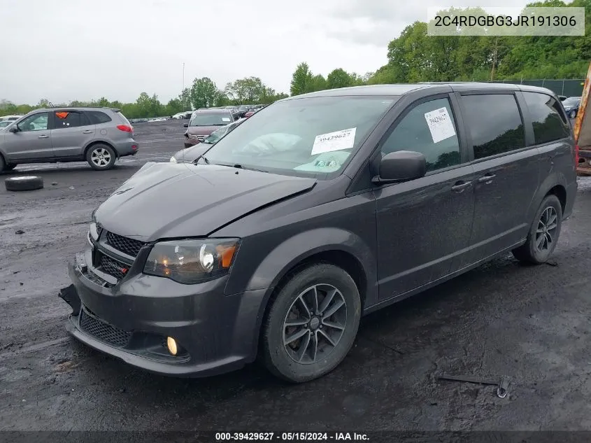 2018 Dodge Grand Caravan Se Plus VIN: 2C4RDGBG3JR191306 Lot: 39429627