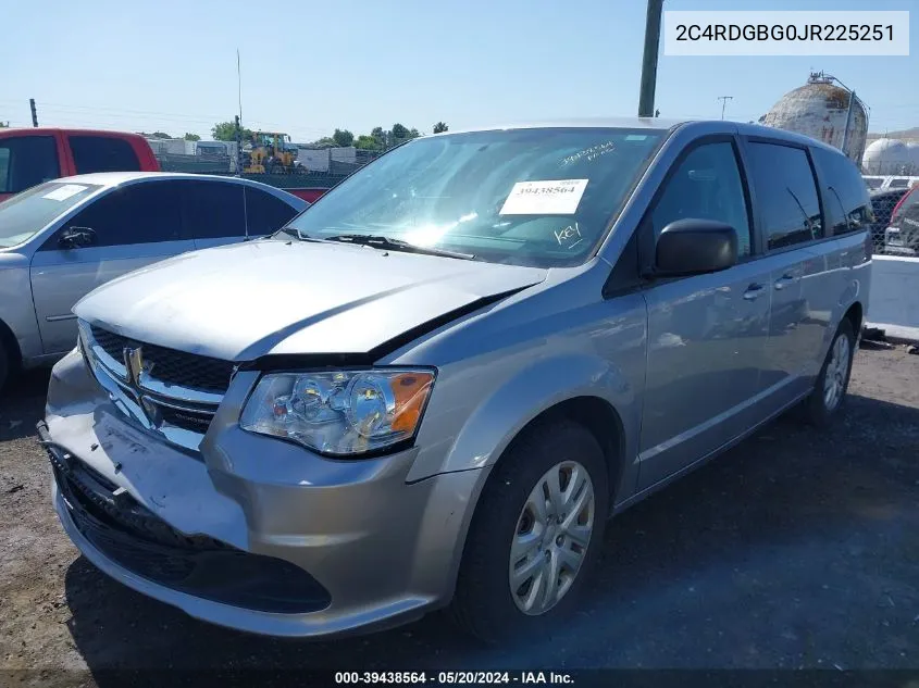 2018 Dodge Grand Caravan Se VIN: 2C4RDGBG0JR225251 Lot: 39438564