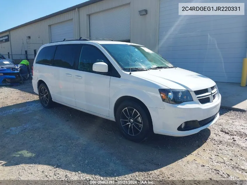 2018 Dodge Grand Caravan Gt VIN: 2C4RDGEG1JR220331 Lot: 39462393