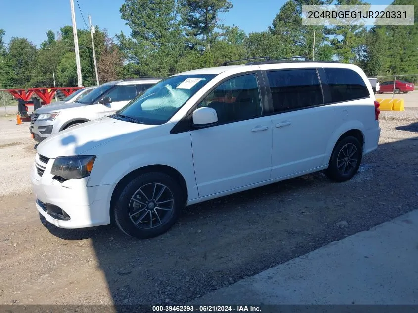 2018 Dodge Grand Caravan Gt VIN: 2C4RDGEG1JR220331 Lot: 39462393