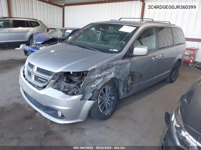 2C4RDGEG0JR360399 2018 Dodge Grand Caravan Gt