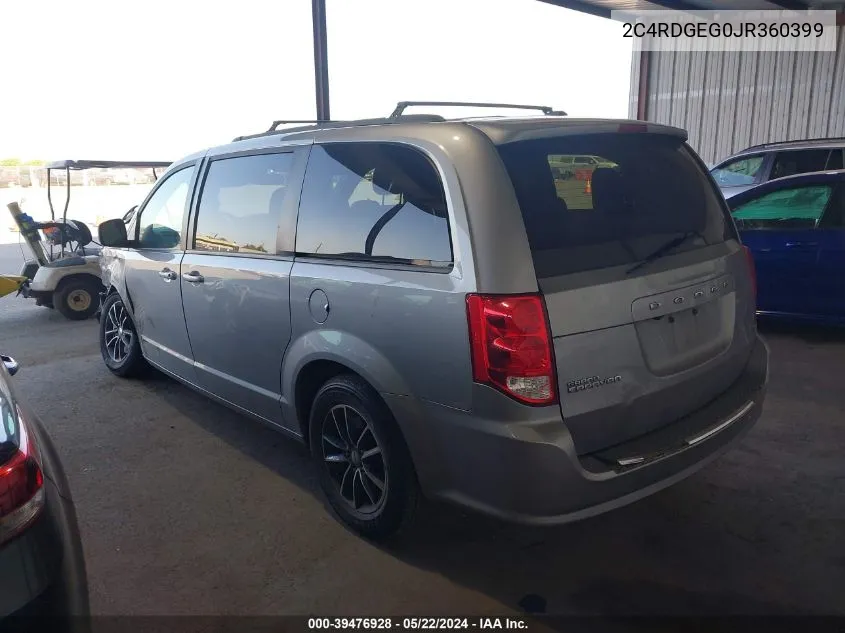 2C4RDGEG0JR360399 2018 Dodge Grand Caravan Gt