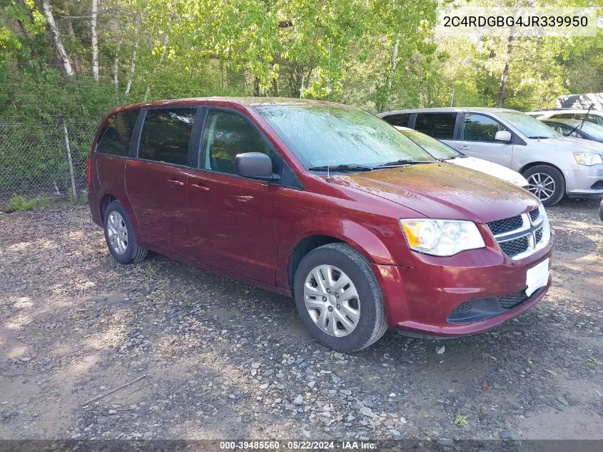 2C4RDGBG4JR339950 2018 Dodge Grand Caravan Se