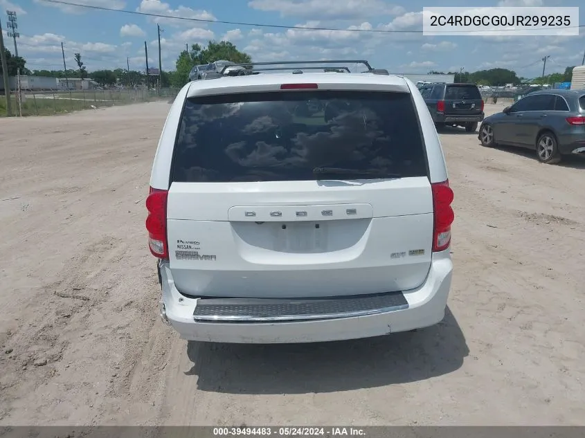 2C4RDGCG0JR299235 2018 Dodge Grand Caravan Sxt