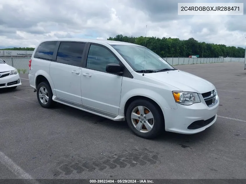 2C4RDGBGXJR288471 2018 Dodge Grand Caravan Se