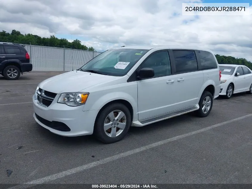 2C4RDGBGXJR288471 2018 Dodge Grand Caravan Se