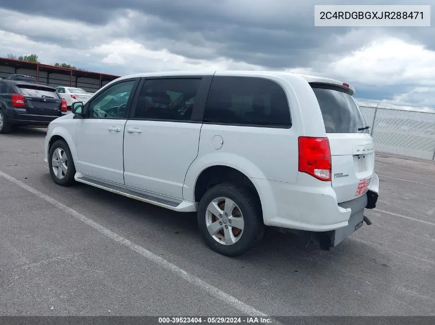 2018 Dodge Grand Caravan Se VIN: 2C4RDGBGXJR288471 Lot: 39523404