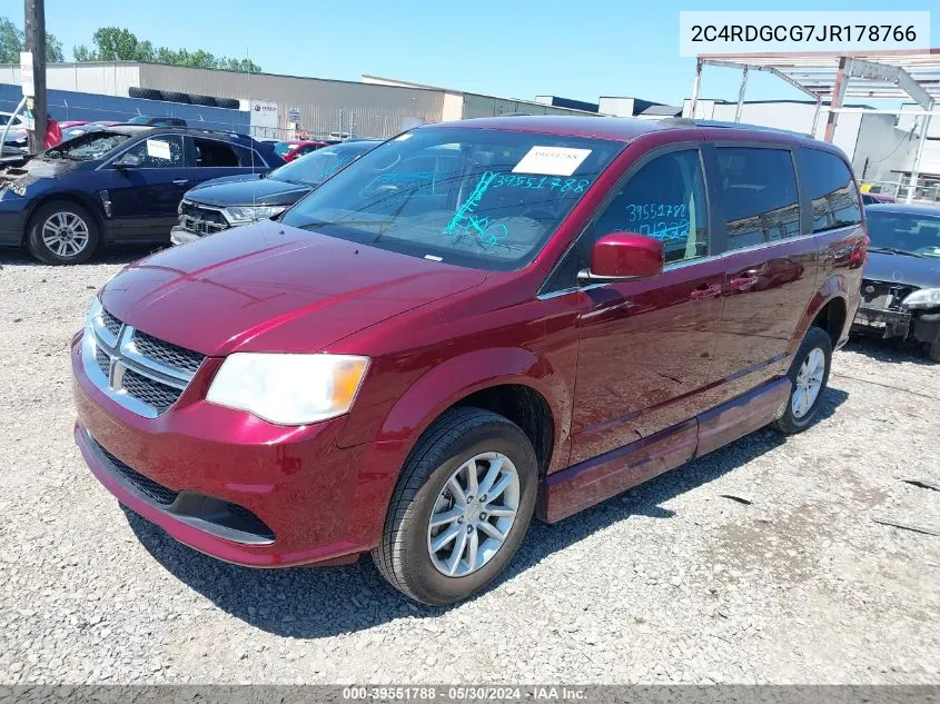 2C4RDGCG7JR178766 2018 Dodge Grand Caravan Sxt