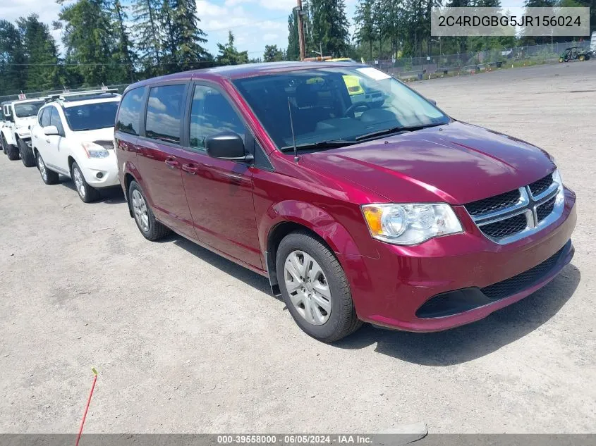 2C4RDGBG5JR156024 2018 Dodge Grand Caravan Se