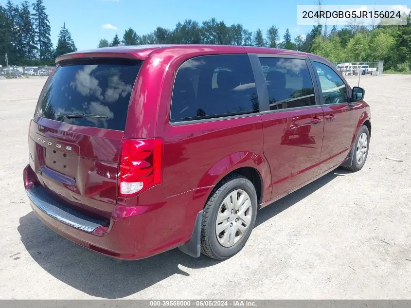 2C4RDGBG5JR156024 2018 Dodge Grand Caravan Se