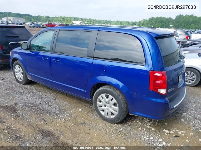 2018 Dodge Grand Caravan Se VIN: 2C4RDGBG9JR297033 Lot: 39560968