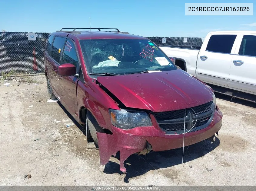 2C4RDGCG7JR162826 2018 Dodge Grand Caravan Sxt