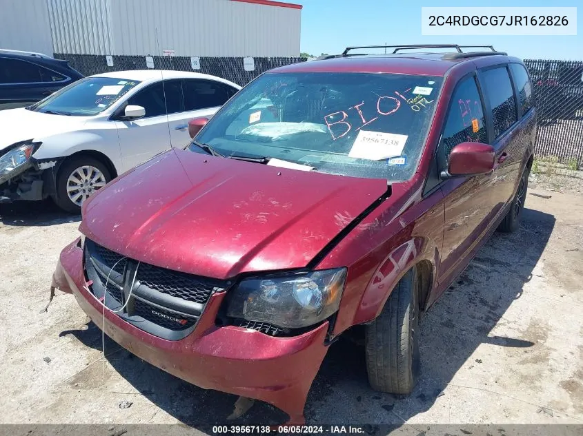 2C4RDGCG7JR162826 2018 Dodge Grand Caravan Sxt