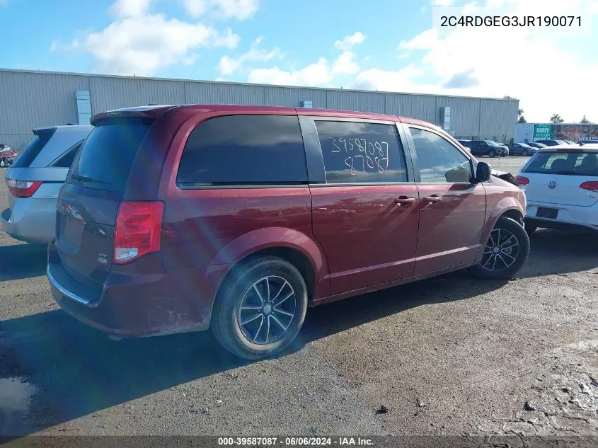 2C4RDGEG3JR190071 2018 Dodge Grand Caravan Gt