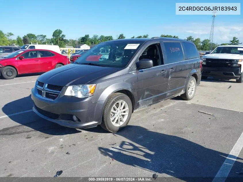 2C4RDGCG6JR183943 2018 Dodge Grand Caravan Sxt