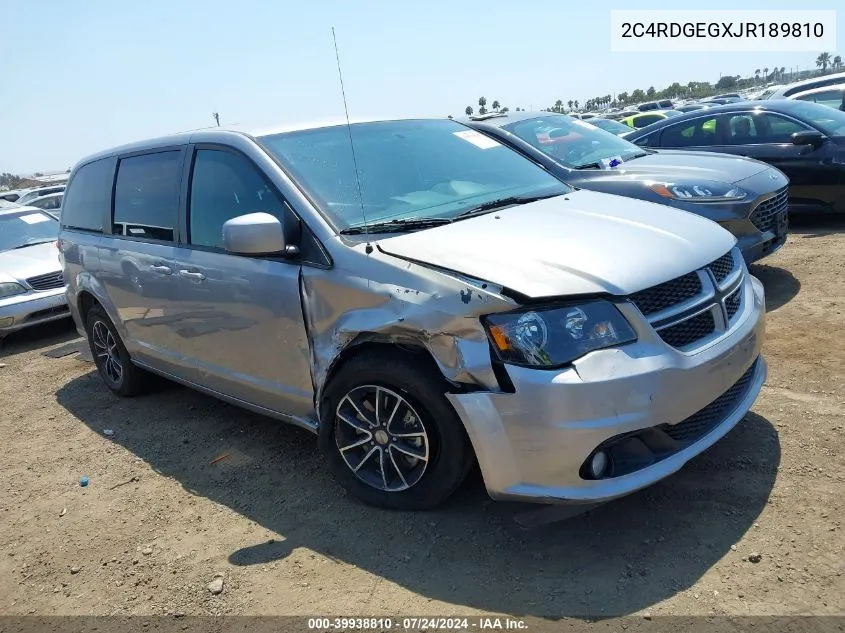 2C4RDGEGXJR189810 2018 Dodge Grand Caravan Gt