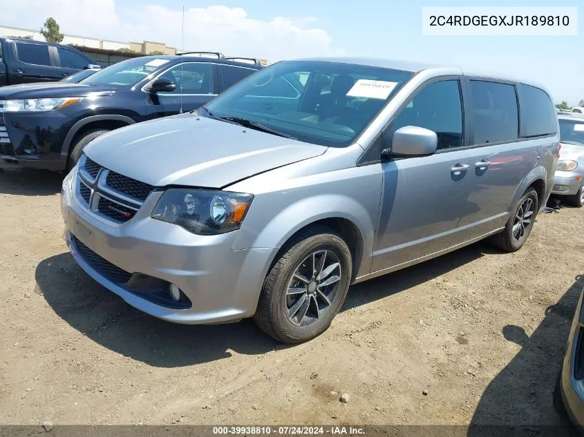 2C4RDGEGXJR189810 2018 Dodge Grand Caravan Gt