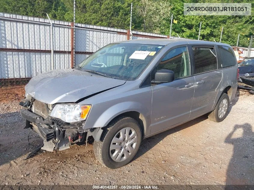 2C4RDGBG1JR181051 2018 Dodge Grand Caravan Se