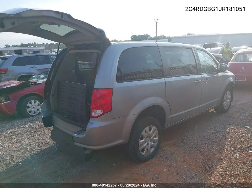 2C4RDGBG1JR181051 2018 Dodge Grand Caravan Se