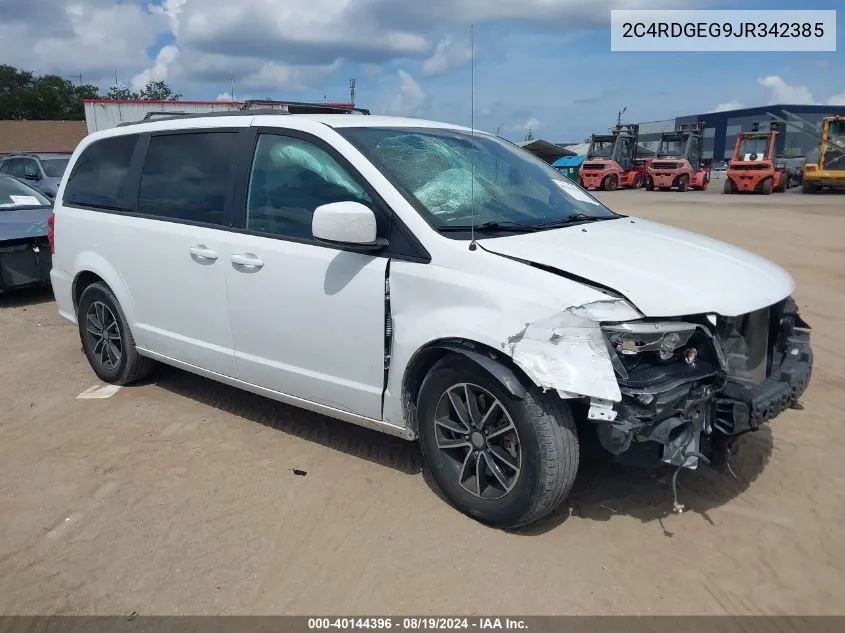 2018 Dodge Grand Caravan Gt VIN: 2C4RDGEG9JR342385 Lot: 40144396