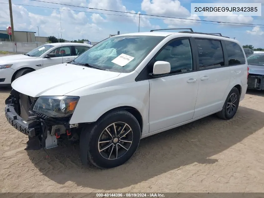 2018 Dodge Grand Caravan Gt VIN: 2C4RDGEG9JR342385 Lot: 40144396