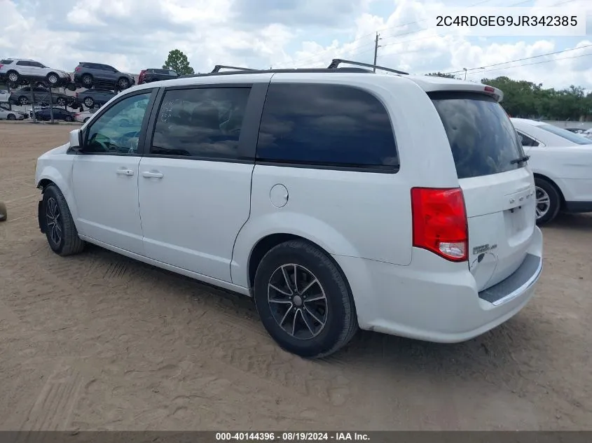 2018 Dodge Grand Caravan Gt VIN: 2C4RDGEG9JR342385 Lot: 40144396