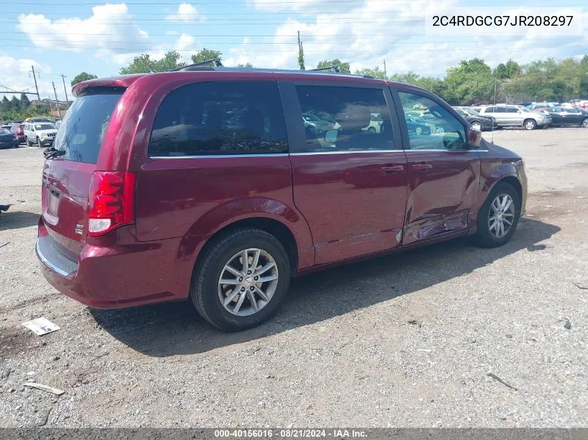 2018 Dodge Grand Caravan Sxt VIN: 2C4RDGCG7JR208297 Lot: 40156016