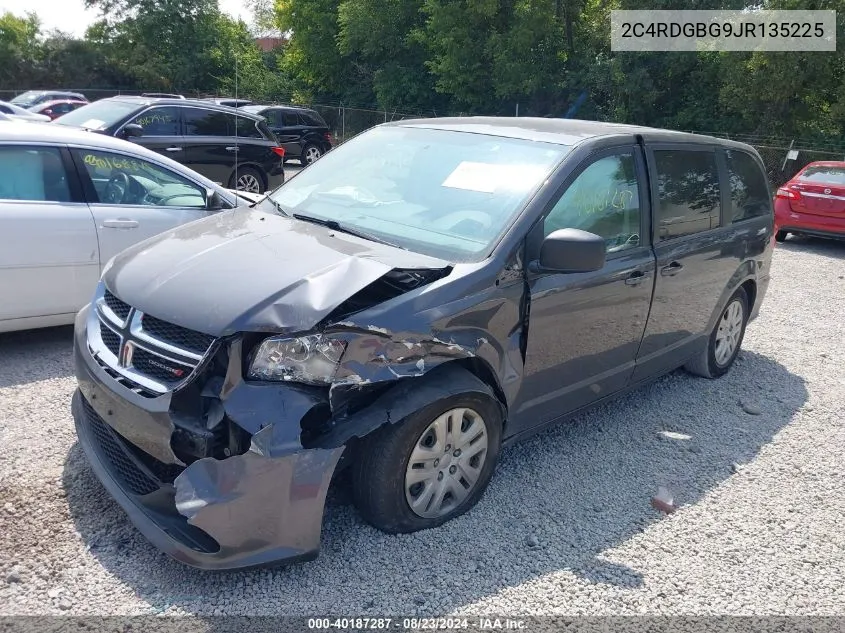 2018 Dodge Grand Caravan Se VIN: 2C4RDGBG9JR135225 Lot: 40187287