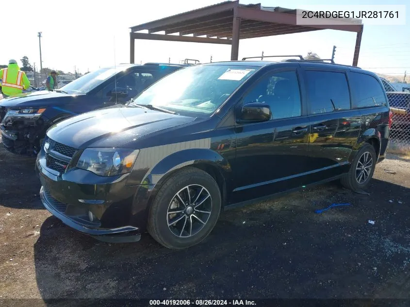 2C4RDGEG1JR281761 2018 Dodge Grand Caravan Gt