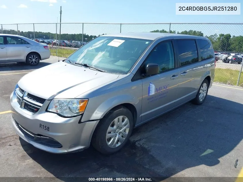 2C4RDGBG5JR251280 2018 Dodge Grand Caravan Se