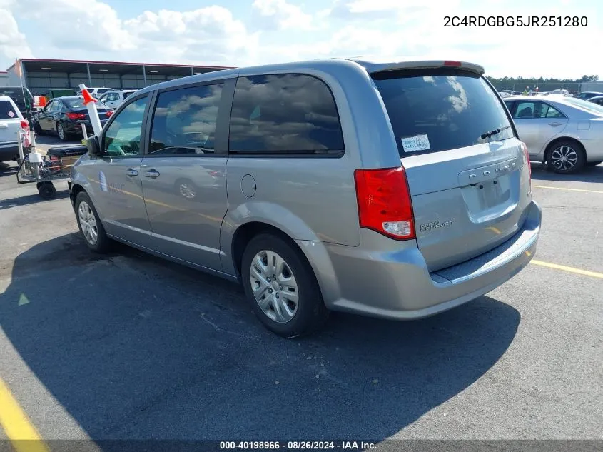 2018 Dodge Grand Caravan Se VIN: 2C4RDGBG5JR251280 Lot: 40198966