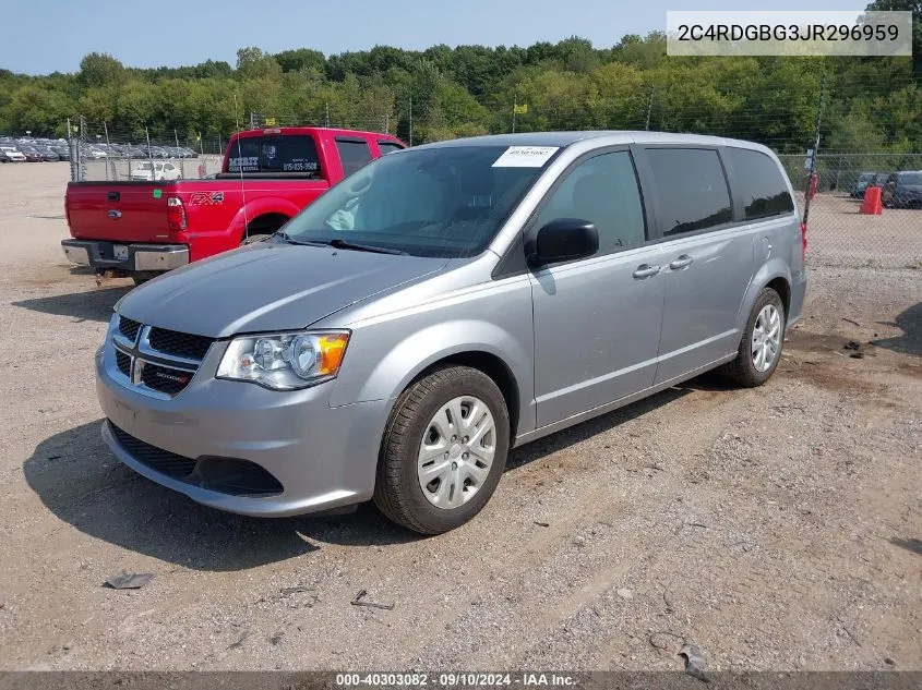 2C4RDGBG3JR296959 2018 Dodge Grand Caravan Se