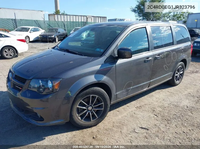 2018 Dodge Grand Caravan Gt VIN: 2C4RDGEG1JR323796 Lot: 40324729