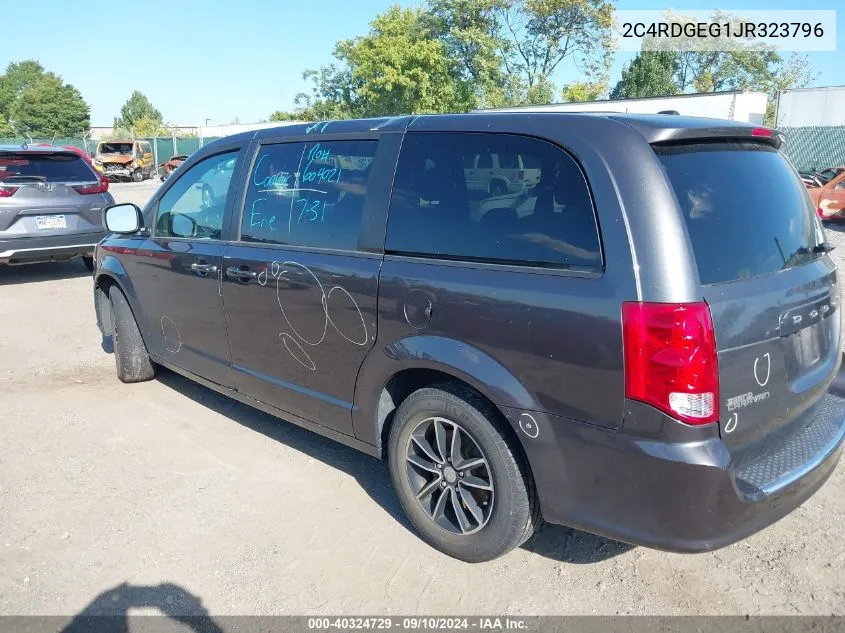 2018 Dodge Grand Caravan Gt VIN: 2C4RDGEG1JR323796 Lot: 40324729