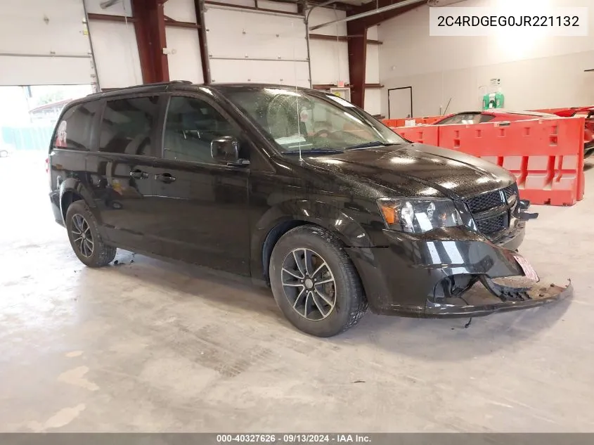 2018 Dodge Grand Caravan Gt VIN: 2C4RDGEG0JR221132 Lot: 40327626