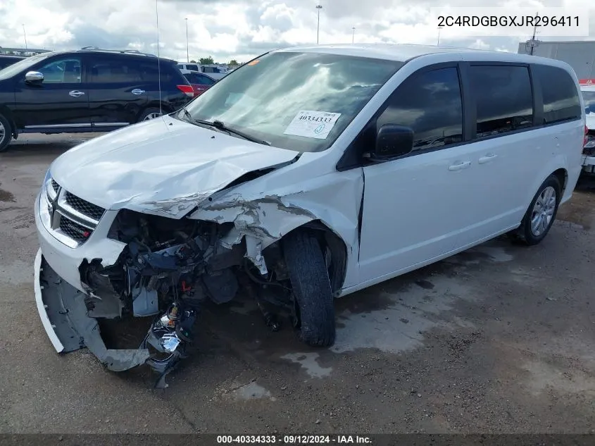 2C4RDGBGXJR296411 2018 Dodge Grand Caravan Se