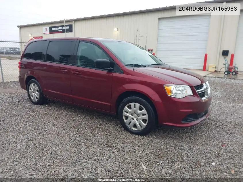 2C4RDGBG3JR165983 2018 Dodge Grand Caravan Se