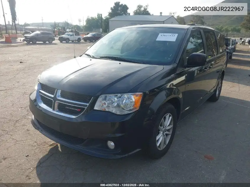 2C4RDGCG8JR222967 2018 Dodge Grand Caravan Sxt