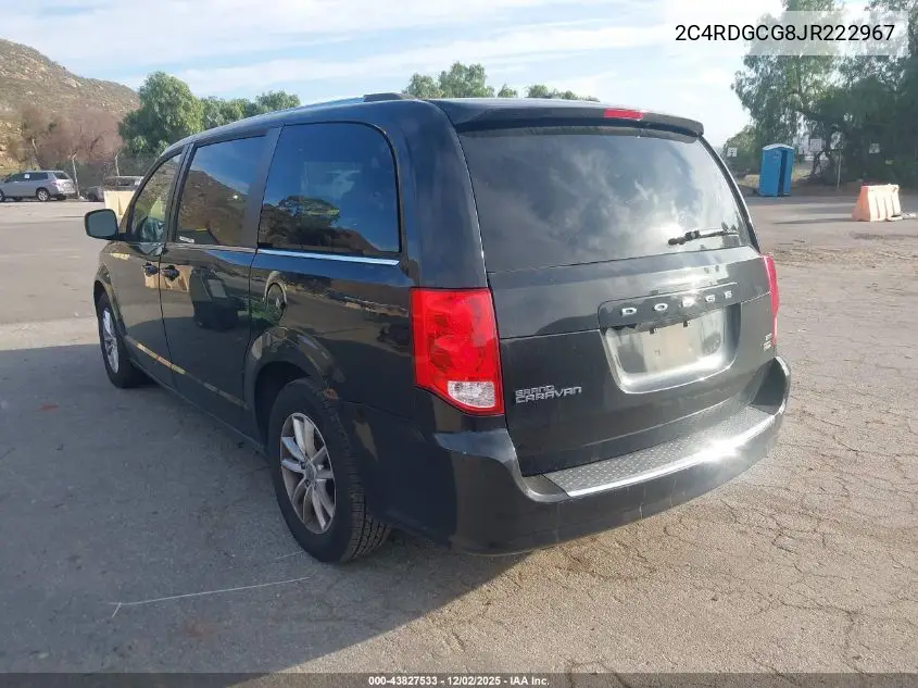 2C4RDGCG8JR222967 2018 Dodge Grand Caravan Sxt