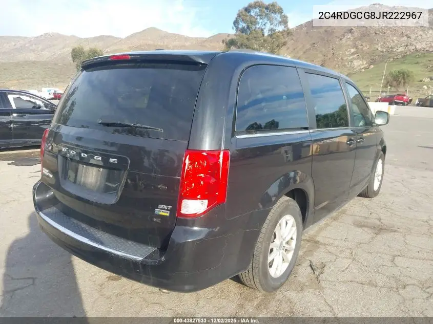 2C4RDGCG8JR222967 2018 Dodge Grand Caravan Sxt