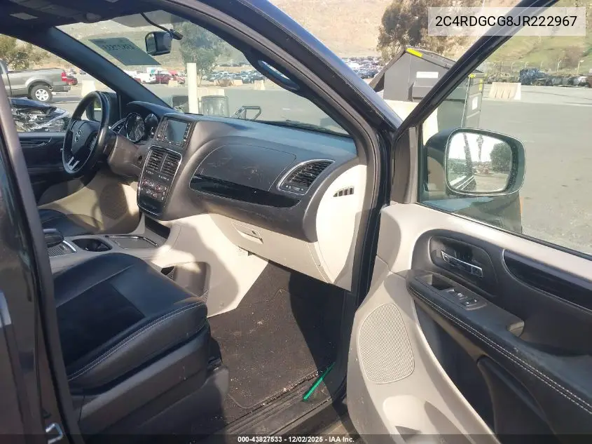 2C4RDGCG8JR222967 2018 Dodge Grand Caravan Sxt