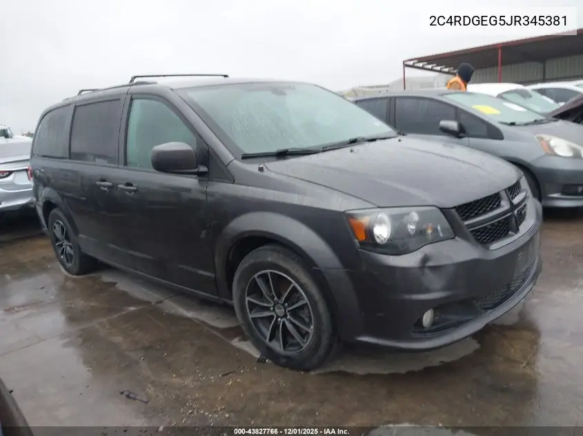 2C4RDGEG5JR345381 2018 Dodge Grand Caravan Gt