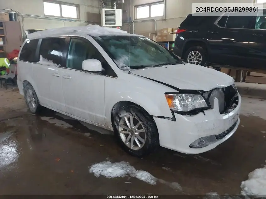 2C4RDGCG5JR299361 2018 Dodge Grand Caravan Sxt