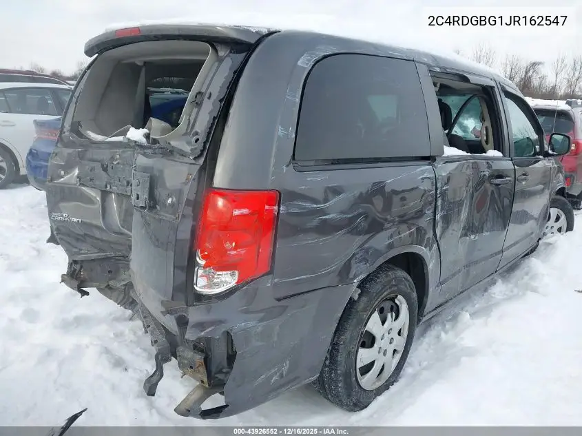 2C4RDGBG1JR162547 2018 Dodge Grand Caravan Se