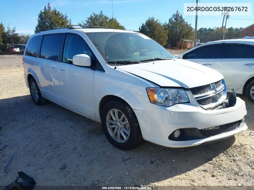 2C4RDGCG5JR267672 2018 Dodge Grand Caravan Sxt