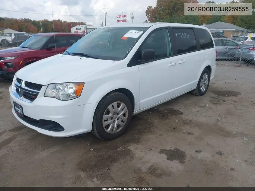 2C4RDGBG3JR259555 2018 Dodge Grand Caravan Se