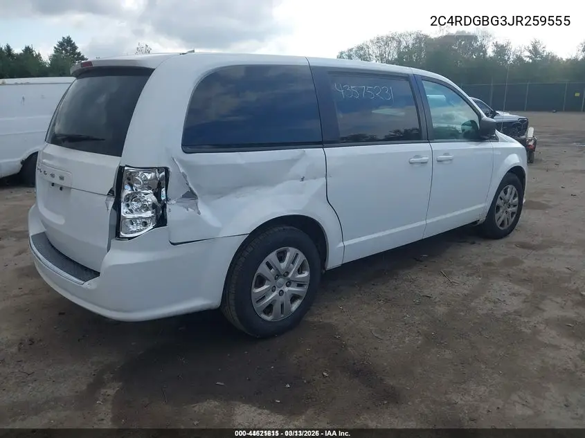 2C4RDGBG3JR259555 2018 Dodge Grand Caravan Se